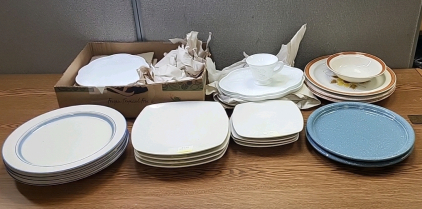 Assorted Plates and Cups