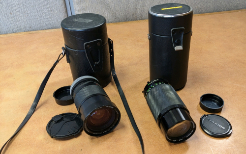 Camera Lenses w/Cases