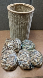 Crafting Corks, 20" Waste Basket