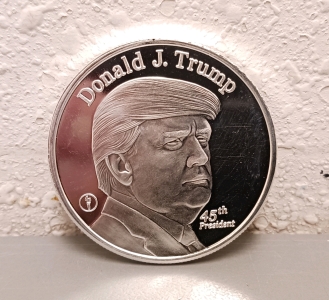 Donald Trump One Troy Ounce .999 Fine Silver Round - Verified Authentic