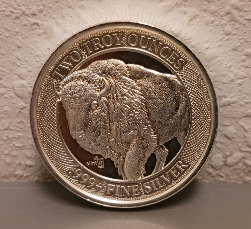 (2) Troy Ounce Round .999 Fine Silver - Verified Authentic