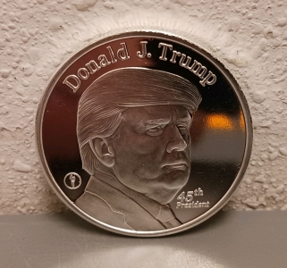 Donald Trump One Troy Ounce Round .999 Fine Silver - Verified Authentic