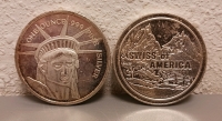 (2) One Ounce Rounds .999 Fine Silver - Verified Authentic