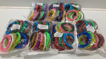 (7) Packs of 3D Printer Filament