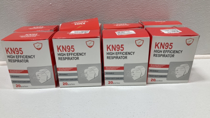 (8) Pack of 20 KN95 Masks