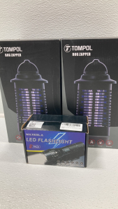 (2) Bug Zappers, (2) Pair of LED Flashlights
