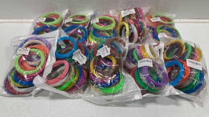 (10) Packs of 3D Printer Filament