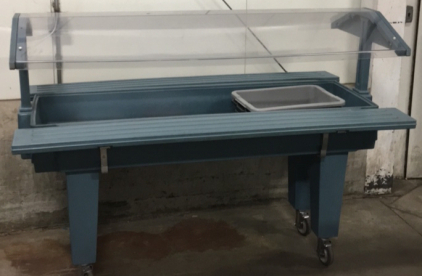 Cambro 71” x 40” Salad Bar On Wheels With Drain