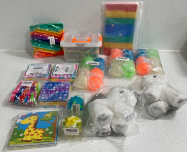 Fidget Toys, Puzzle, (2) Plush Unicorns