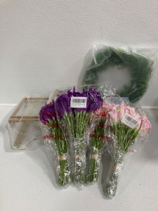 Artificial Lillies, Wall Mounts, Wreath