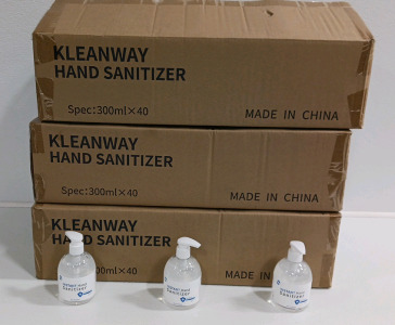 (3) Boxes Of Instant Hand Sanitizer