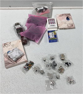 Shoe Charms, Hair Buns, Skin Tag Remover, Hair Brush, Fake Nails, Charms