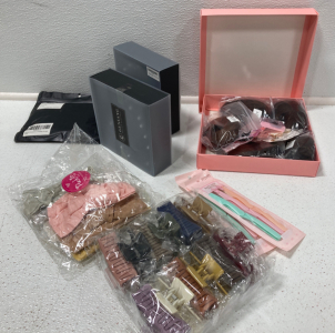 Pony Tails, Eyebrow Razors, Headbands, Hair Clips, Mask