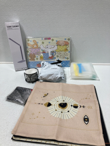 LED Aluminum Lamp, Pillow Cases, Coasters and More