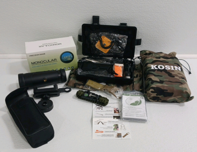 (2) Outdoor Servival Kits (2) Monocular Telescope