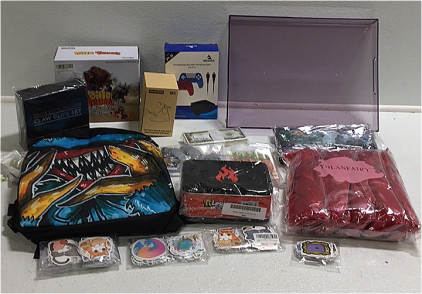 (1) Monster Print Backpack (2) Fake Play Money Sets (350) Various Kids Stickers (1) Legion Flame School Supplies Tin (6) Carrot Retractable Erasers (1) PlayStation 5 Accessories Kit and Carry Case and Everything Else Pictured!!
