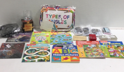 (5) Highlights Kids Learning Books (1) Dc Versus Marvel Mousepad (5) Packs Of Fake Play Money (2) Witch Halloween Costumes (1) Tooth Fairy For Boys Book and More In This Educational Lot