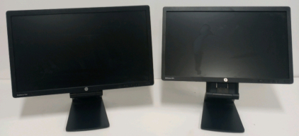 (2) HP Elite Display Computer Monitors