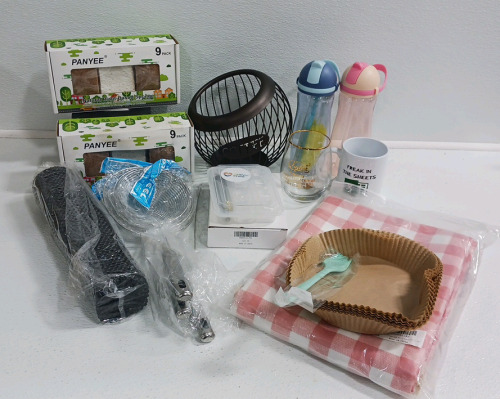 Parchment Paper Liners, Coffee Pod Holder, Reusable Icecubes, Table Cloth And Other Kitchen Items