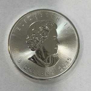 One Troy Ounce Fine Silver Argent Pur Coin