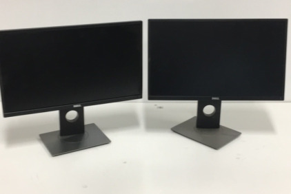 (2) Dell 23” Flat Panel Computer Monitors