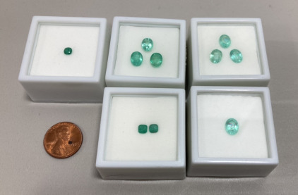 (10) Emeralds Oval/Square Cut And Faceted