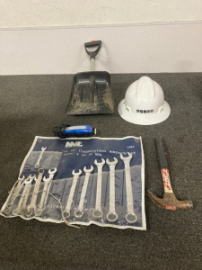 Box of assorted tools