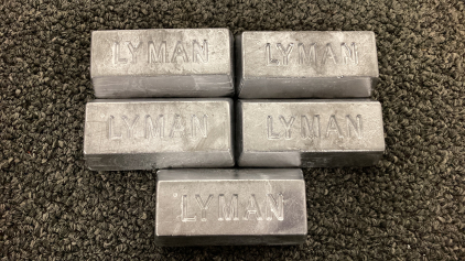 (5) 1 Pound Lead Bars