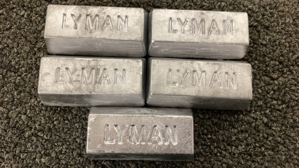 (5) 1 Pound Lead Bars
