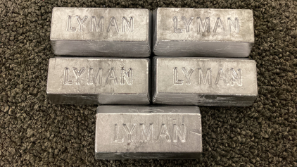 (5) 1 Pound Lead Bars