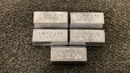 (5) 1 Pound Lead Bars