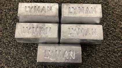 (5) 1 Pound Lead Bars