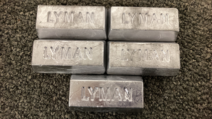 (5) 1 Pound Lead Bars