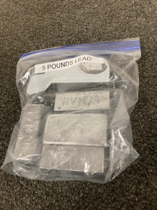 5 pounds of lead
