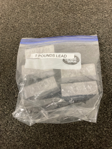 5 pounds of lead