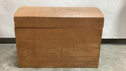 Wooden Chest With Contents
