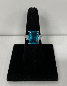 Size 6.5 Ring with Blue Stone