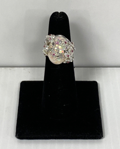Size 4.5 Ring with Pink Stones