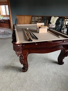 Full-Size Pool Table Assembly