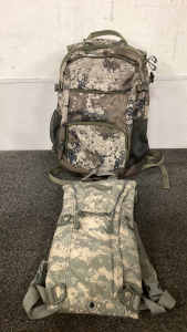 Red Head Backpack And Camelbak Hydration Pack