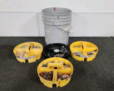 5 Gallon W/ Stackable Hardware Organizers