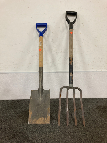 Garden Shovel And Winchester Potato Fork