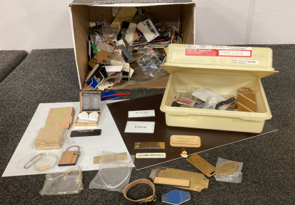 Assorted Engraving And Craft Materials