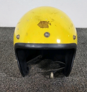 Yellow Moped Helmet