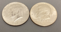 (2) Silver Half Dollar Coins- Verified Authentic