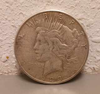 1923 Silver Peace Dollar - Verified Authentic