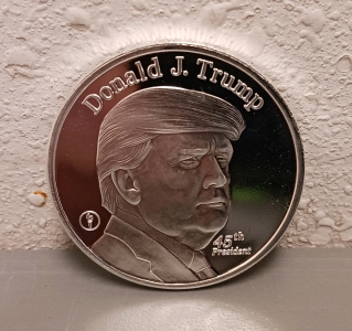 Donald Trump One Troy Ounce .999 Fine Silver Round - Verified Authentic