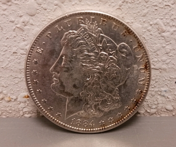1884 Silver Morgan Dollar - Verified Authentic