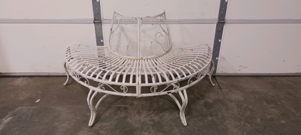 Circular Metal Patio Bench