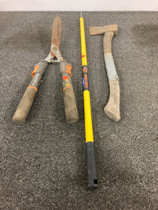 Loopers, Hand Axe, And Trash Picker
